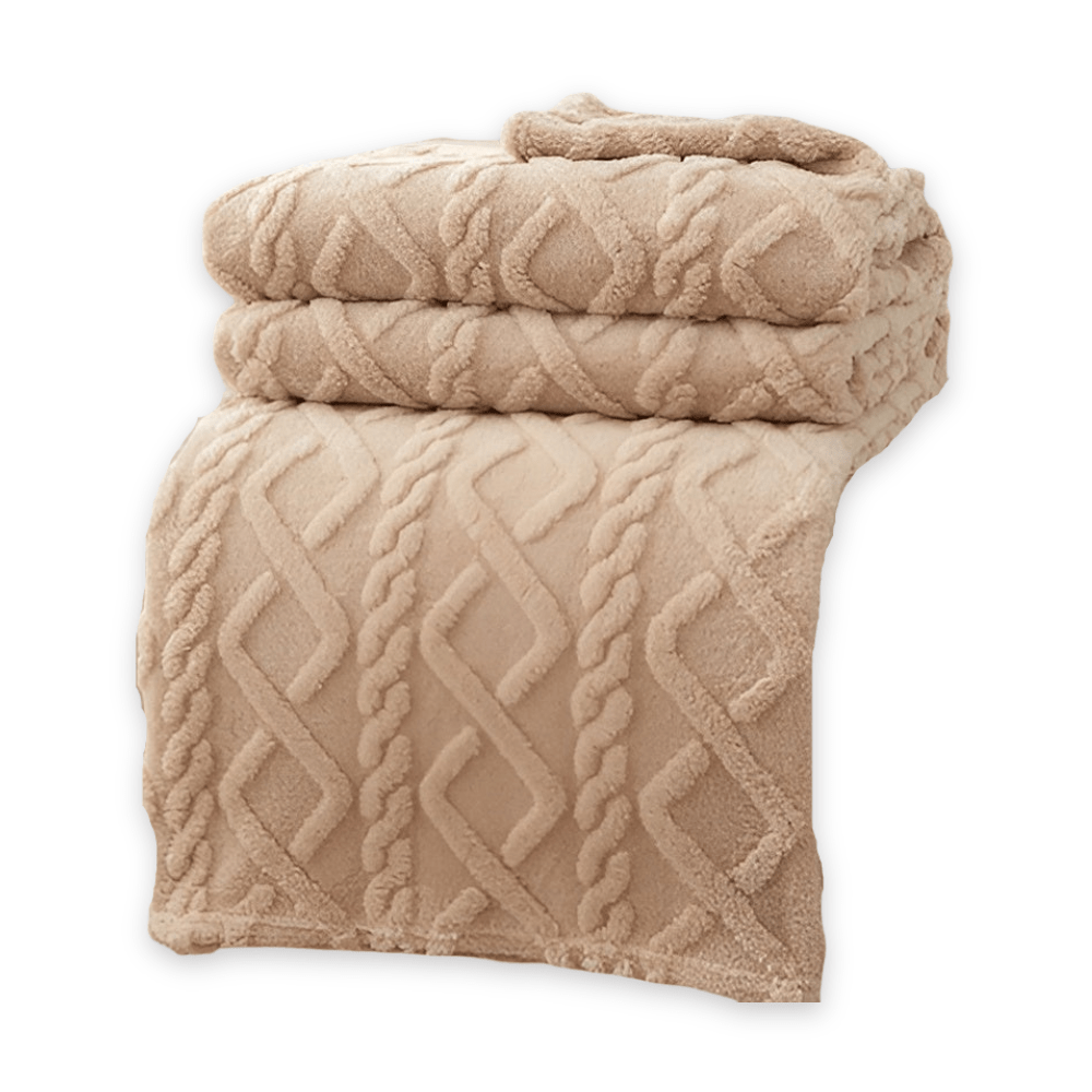 SnugBlanket - Double Layer Fleece Throw Blanket with Geometric Design for Comfort 12