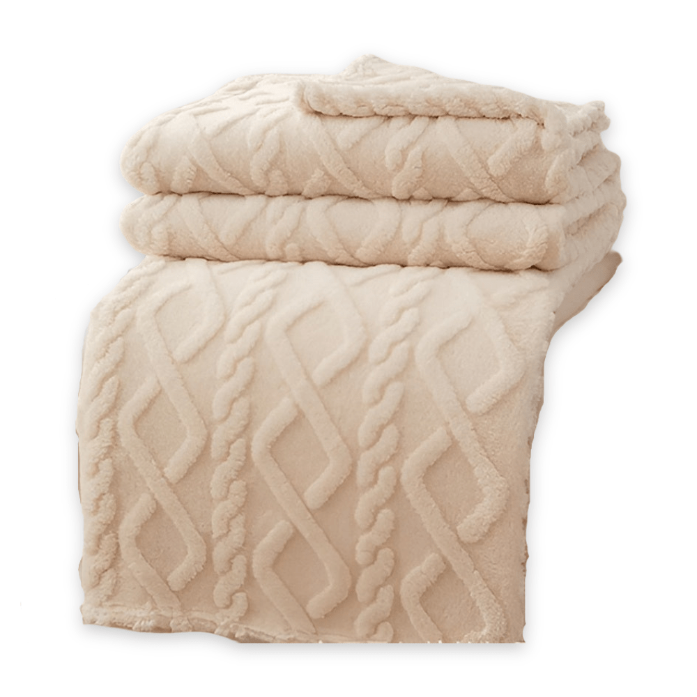 SnugBlanket - Double Layer Fleece Throw Blanket with Geometric Design for Comfort 13