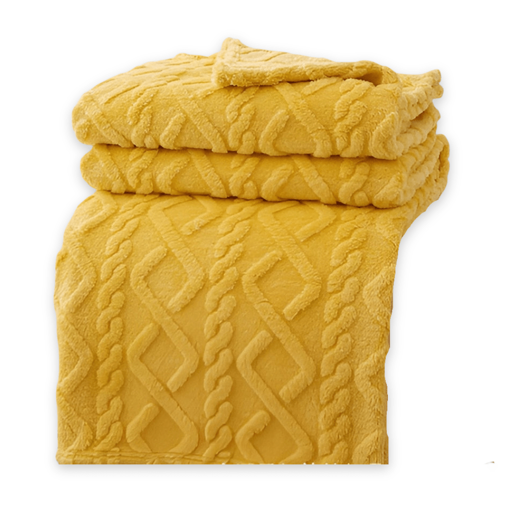 SnugBlanket - Double Layer Fleece Throw Blanket with Geometric Design for Comfort 14