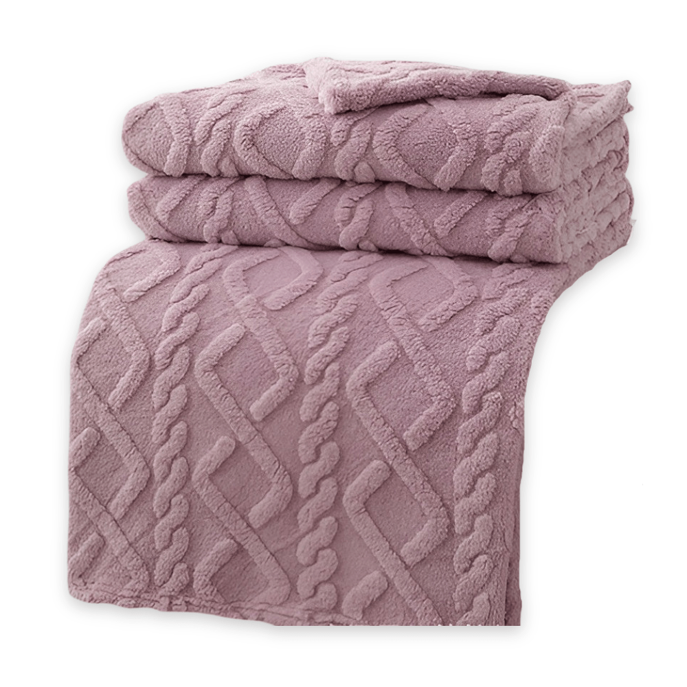 SnugBlanket - Double Layer Fleece Throw Blanket with Geometric Design for Comfort 15
