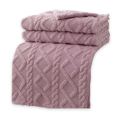 SnugBlanket - Double Layer Fleece Throw Blanket with Geometric Design for Comfort 15