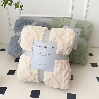 SnugBlanket - Double Layer Fleece Throw Blanket with Geometric Design for Comfort 2