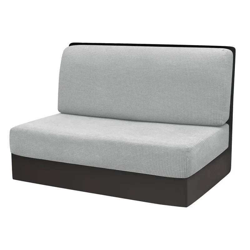 Sofa Cover Set for RV Furniture Protection - Soft Microfiber, Gray & Sand 6