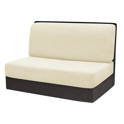 Sofa Cover Set for RV Furniture Protection - Soft Microfiber, Gray & Sand 7