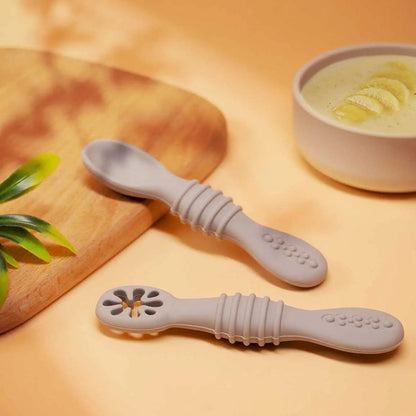 BABYBITE – Soft Silicone Baby Feeding Spoon Set for Toddlers