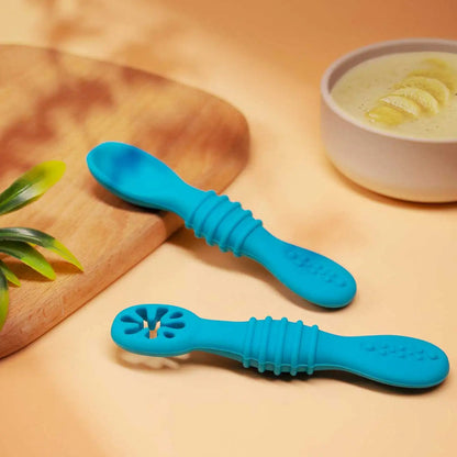 BABYBITE – Soft Silicone Baby Feeding Spoon Set for Toddlers