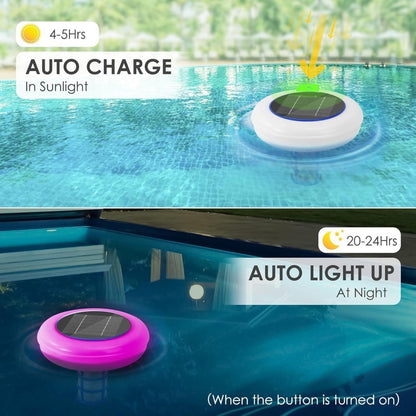 Solar Pool Ionizer with 7-Color LED – Eco-Friendly Water Purification for Pools