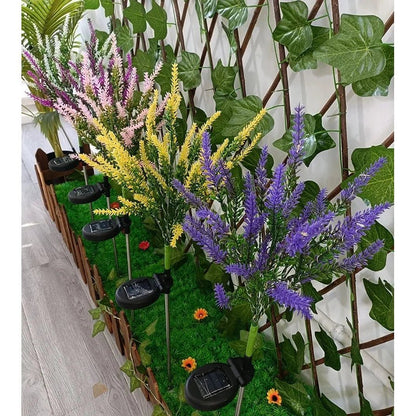 Solar LED Lavender Garden Lights - Eco-Friendly, Weatherproof Outdoor Décor 3