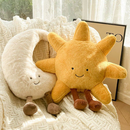 Solea Lune - Sun & Moon Cushion Set for Cozy Spaces, Soft Polyester/Cotton 1