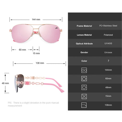 Solvina – Polarized Women’s Sunglasses with UV400 Protection and Scratch-Resistant Frame