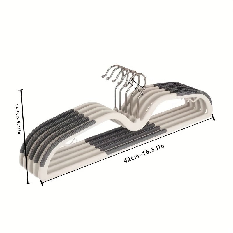 Space-Saving Coat Hanger with Non-Slip Grip & Rotating Hook for Clothes 4