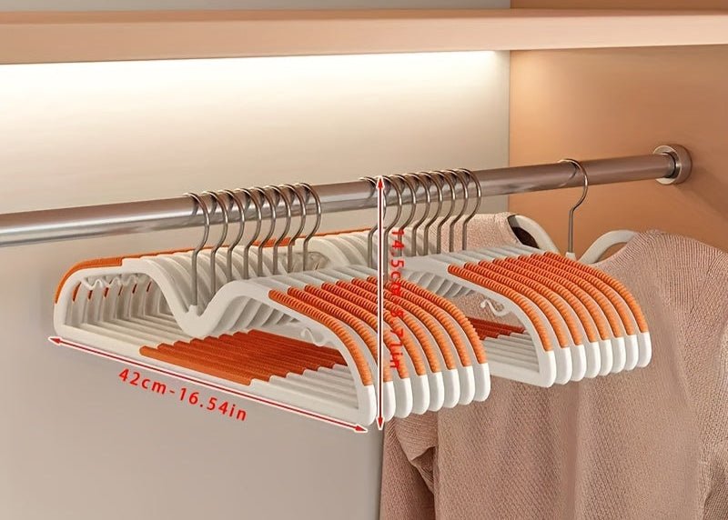 Space-Saving Coat Hanger with Non-Slip Grip & Rotating Hook for Clothes 6