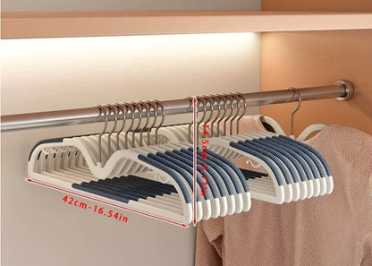 Space-Saving Coat Hanger with Non-Slip Grip & Rotating Hook for Clothes 8