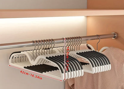 Space-Saving Coat Hanger with Non-Slip Grip & Rotating Hook for Clothes 9