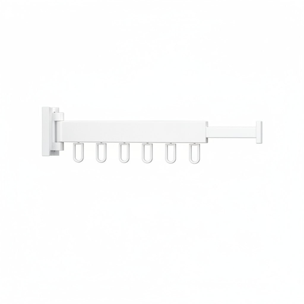 Space-Saving Retractable Clothes Dryer - Wall-Mounted Folding Hanger 4