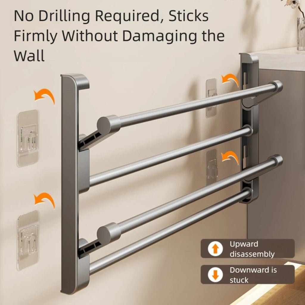 SpaceSaver - Wall-Mounted Shoe Rack with Drainage System for Organized Storage 1