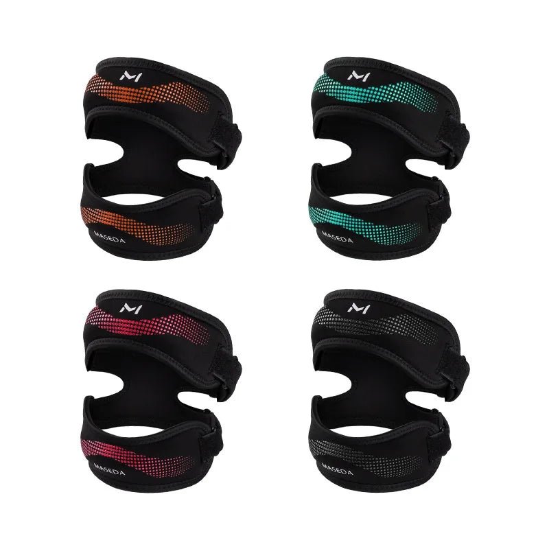 Sports Knee Pads with Double Patella Straps, Shock Absorption & Anti-Slip Design 3