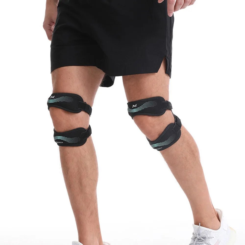 Sports Knee Pads with Double Patella Straps, Shock Absorption & Anti-Slip Design 5