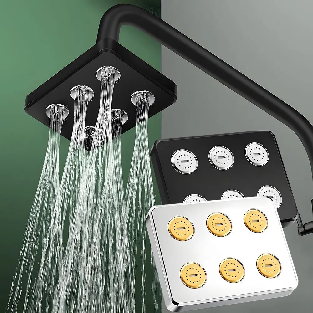 Square Booster - 360° Adjustable Rain Shower Head for Ultimate Comfort 0
