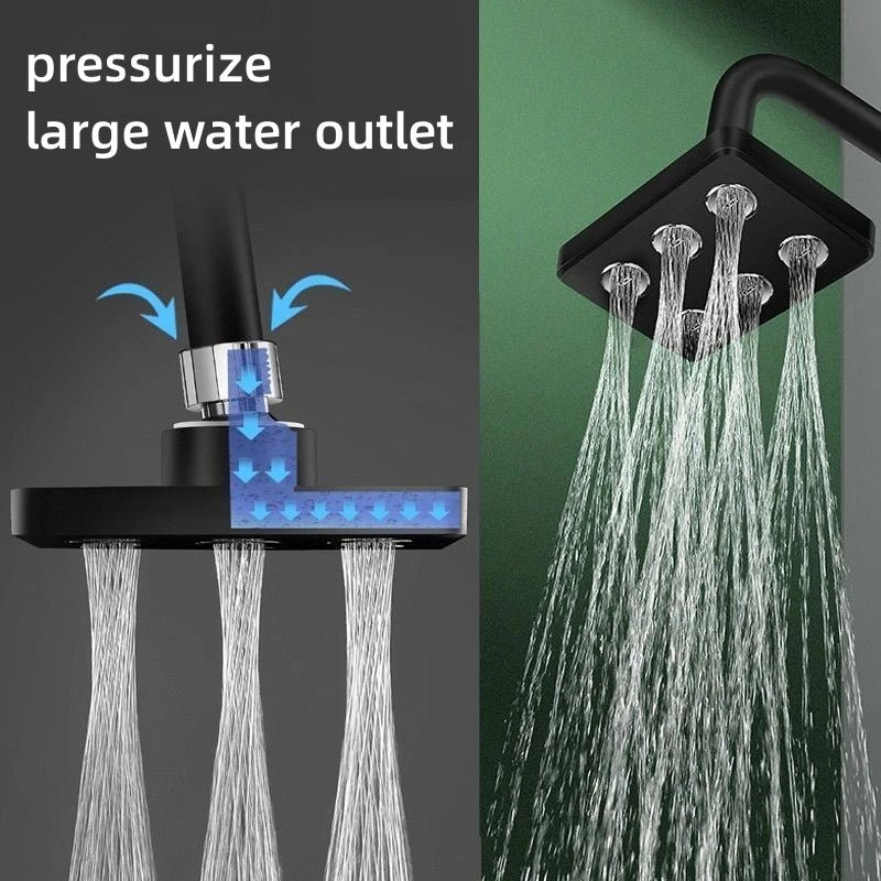 Square Booster - 360° Adjustable Rain Shower Head for Ultimate Comfort 2