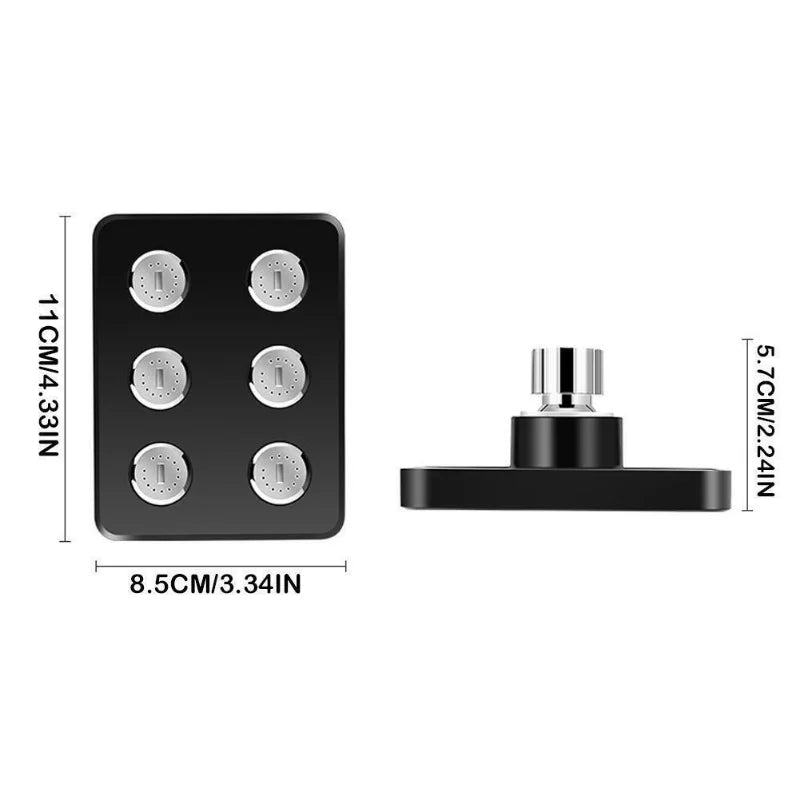 Square Booster - 360° Adjustable Rain Shower Head for Ultimate Comfort 5