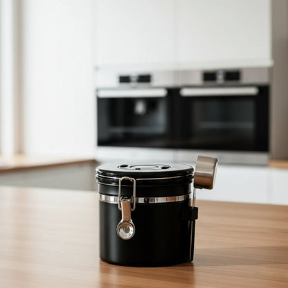 Stainless Steel Airtight Storage Container with Date Dial for Kitchen Freshness 0