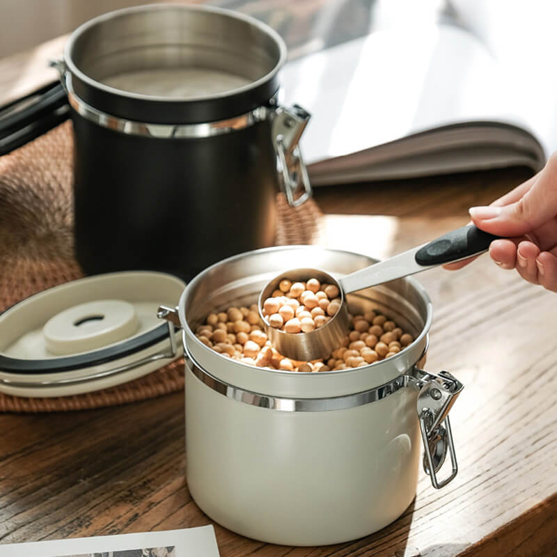 Stainless Steel Airtight Storage Container with Date Dial for Kitchen Freshness 2