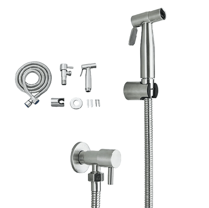 Stainless Steel Bidet Sprayer – Wall-Mounted Cold Water Shower for Effective Cleansing 0