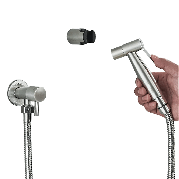 Stainless Steel Bidet Sprayer – Wall-Mounted Cold Water Shower for Effective Cleansing 4