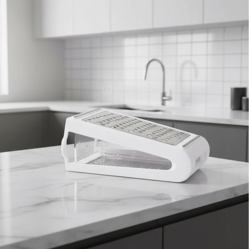 Stainless Steel Cheese Grater - 2-Sided Grater Cheese Grater with Non-Slip Base 6