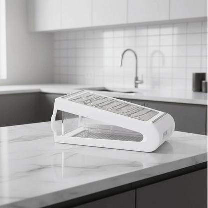 Stainless Steel Cheese Grater - 2-Sided Grater Cheese Grater with Non-Slip Base 6