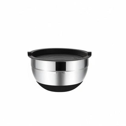 Stainless Steel Mixing Bowl Set - 6-Piece with Non-Slip Silicone Bottoms 7