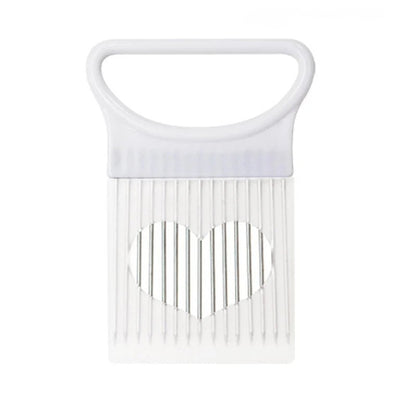 Stainless Steel Onion Holder Slicer - Ergonomic Vegetable & Meat Cutter 7