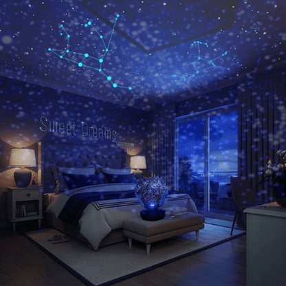StellarLight Galaxy Projector | Starry Sky Lamp | Adjustable Ambience Lighting | Relaxing Night Light for Bedroom 0