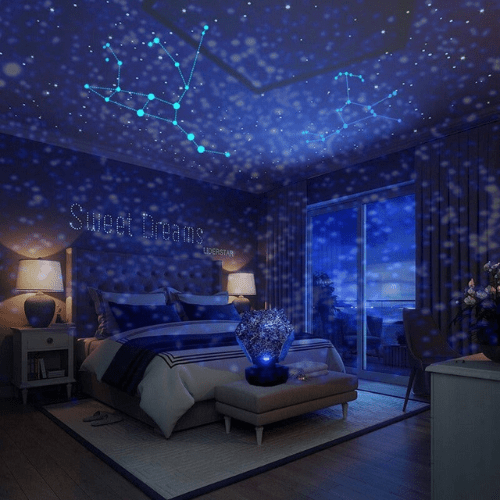 StellarLight Galaxy Projector | Starry Sky Lamp | Adjustable Ambience Lighting | Relaxing Night Light for Bedroom 0
