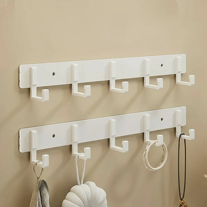 Sturdy Wall Coat Rack with Black Hooks for Clothes, Towels & Robes 13