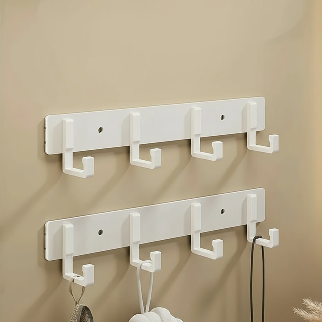 Sturdy Wall Coat Rack with Black Hooks for Clothes, Towels & Robes 15