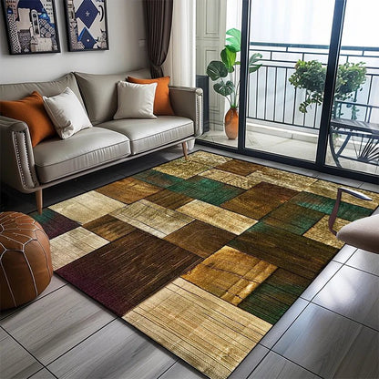 Stylish Geometric Area Rug - Soft Non-Slip Washable Carpet for Living Room & Bedroom 9
