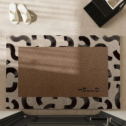 Stylish Geometric Flannel Carpet Mat - Soft Non-Slip Design for Home Decor 2