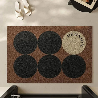 Stylish Geometric Flannel Carpet Mat - Soft Non-Slip Design for Home Decor 9