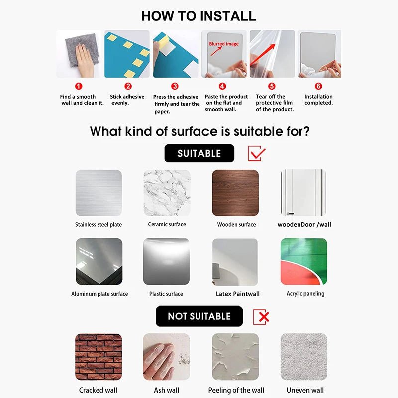 Stylish Hexagon Mirror Wall Stickers - 45pcs Peel and Stick Decorative Tiles 2