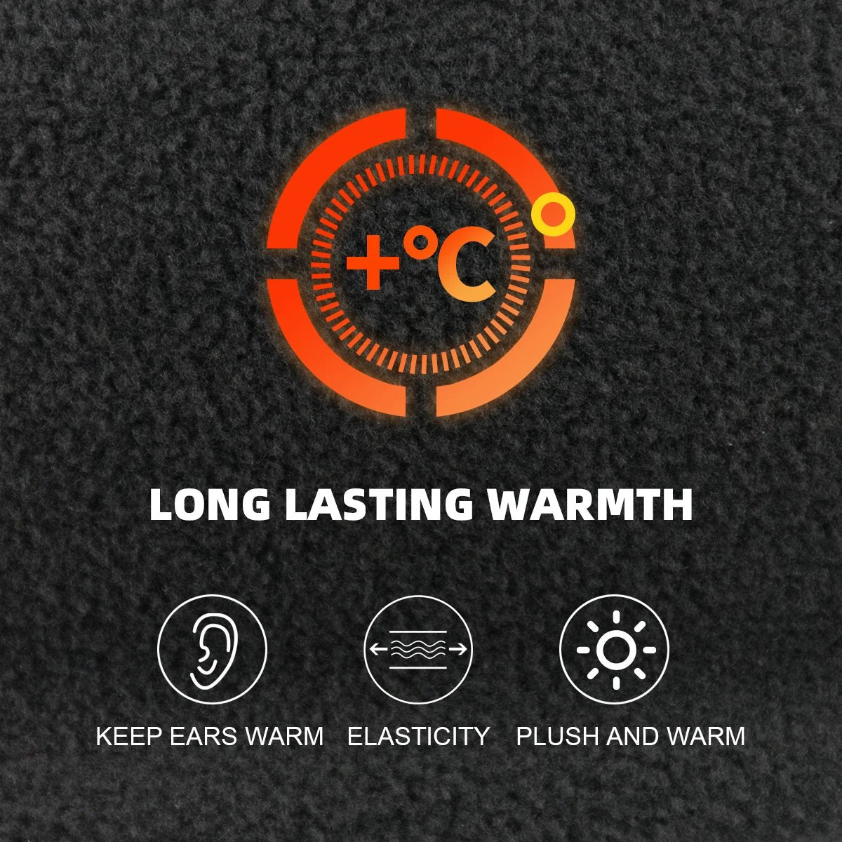 Stylish Winter Windproof Ear Warmer Headband - Comfortable Polyester for Outdoor Sports 5