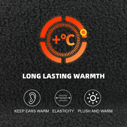 Stylish Winter Windproof Ear Warmer Headband - Comfortable Polyester for Outdoor Sports 5