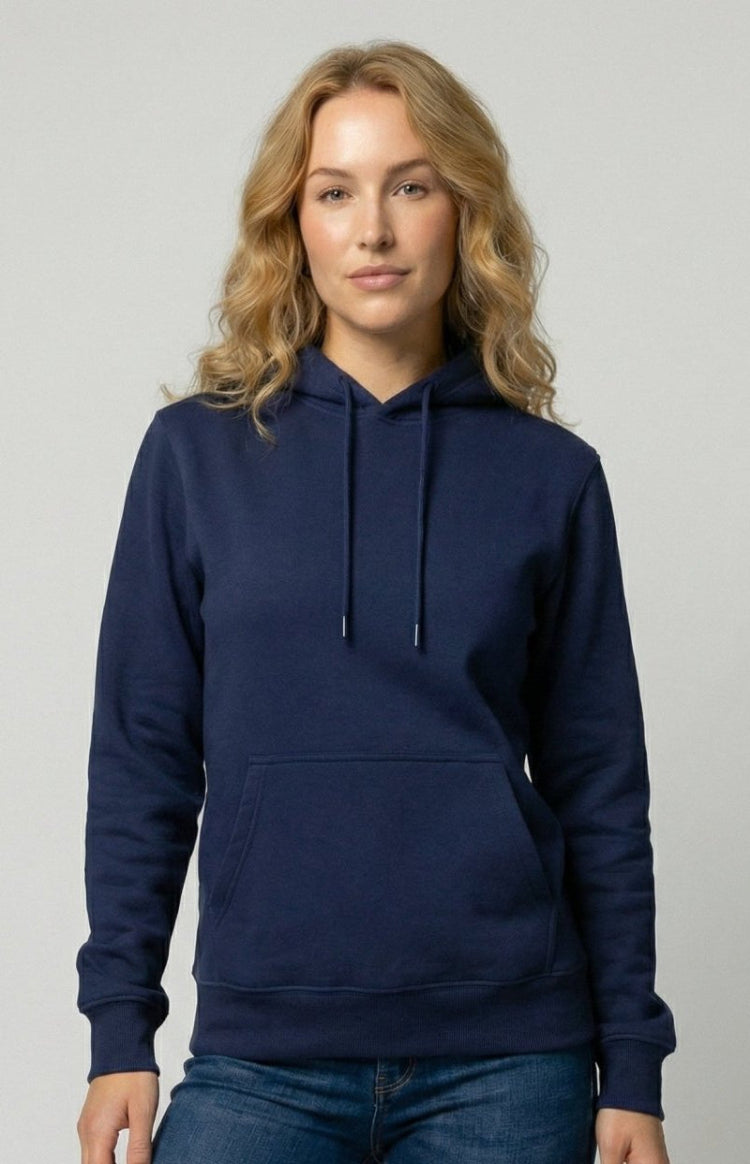 Stylish Women's Black Hoodie with Adjustable Hood & Heat-Insulating Fabric 0