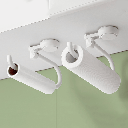 Suction Stainless Steel Toilet Paper Holder - Rustproof, Easy Install, Heavy Duty 2