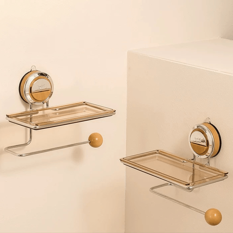 Suction Stainless Steel Toilet Paper Holder - Rustproof, Easy Install, Heavy Duty 7