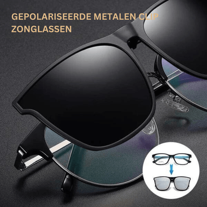 SunGuard Clip-On Polarized Sunglasses - UV400 Eye Protection & Anti-Glare 1