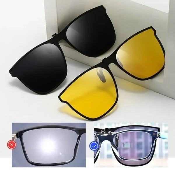 SunGuard Clip-On Polarized Sunglasses - UV400 Eye Protection & Anti-Glare 3