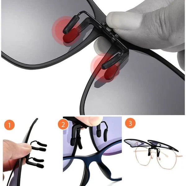 SunGuard Clip-On Polarized Sunglasses - UV400 Eye Protection & Anti-Glare 5