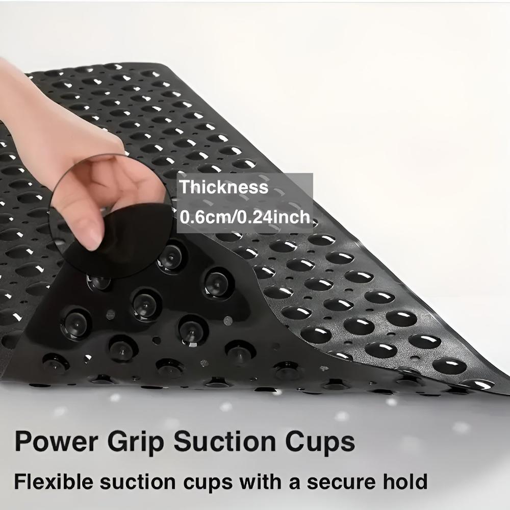 SureLock - Non-Slip Bathtub Mat with Quick-Drain Design & Strong Suction for Bathroom Safety 1
